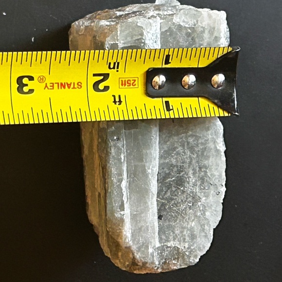 Natural Raw Crystal Stone Black and Blue Aquamarine From Brazil 575g Big Chunk - Picture 9 of 9